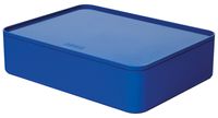 HAN HA-1110-14 Smart-organiser Allison Box Met Binnenschaal En Deksel Royal Blauw, Stapelbaar