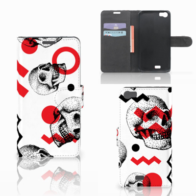 Telefoonhoesje met Naam Wiko Lenny Skull Red