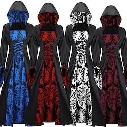 Retro vintage Punk Gothic Middeleeuws Jurken Heks Dames Maskerade Feest Kleding Lightinthebox