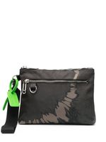 Off-White pochette à logo imprimé - Vert - thumbnail