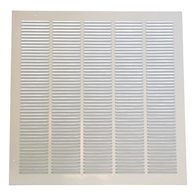 Retourrooster Met Vaste Lamellen - Staal - Wit Ral9010 - Opbouw 550 X 550mm (1w-5555w) Retourrooster Met Vaste Lamellen - Staal - Wit Ral9010 - Opbouw 550 X 550mm (1w-5555w)