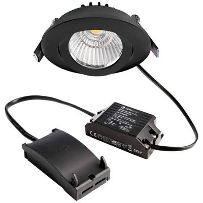 Deko Light 565360 Dione LED-inbouwlamp Energielabel: F (A - G) LED LED vast ingebouwd 8.50 W Zwart