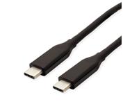 VALUE USB4 Gen 3 kabel, met PD (Power Delivery) 20V5A, Emark, C-C, M/M, 40 Gbit/s, zwart, 0,5 m