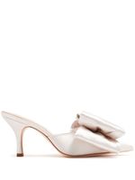 Loeffler Randall mules Margot 80 mm en satin - Tons neutres - thumbnail