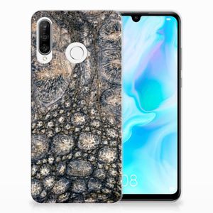 Huawei P30 Lite TPU Hoesje Krokodillenprint