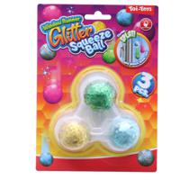 Toi-Toys Raamkruiper Glitter Knijpballen 4 cm 3 Stuks - thumbnail