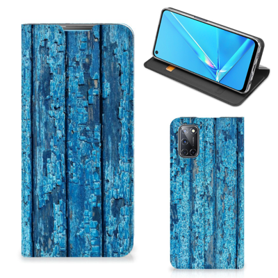 OPPO A52 | A72 Book Wallet Case Wood Blue OPPO A52 | A72 Book Wallet Case Wood Blue