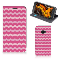 Samsung Galaxy Xcover 4s Hoesje met Magneet Waves Pink