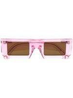 Jacquemus lunettes de soleil à monture carrée - Rose