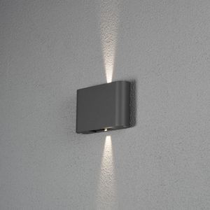 Konstsmide Chieri 7854-370 LED-buitenlamp (wand) Energielabel: G (A - G) LED 12 W Antraciet