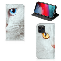 Apple iPhone 11 Pro Hoesje maken Witte Kat - thumbnail