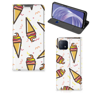 OPPO A73 5G Flip Style Cover Icecream