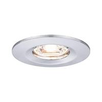 Paulmann 94302 Nova Mini LED Inbouwlamp Coin rond stijf 1x4W Plafondinbouwspot Chroom Inbouwlamp Aluminium Warm Wit 2700K, 4 W