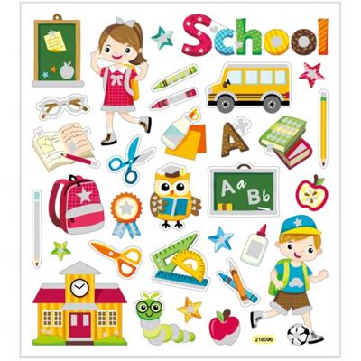 Creotime stickervel school 16,5 x 15 cm 32 stuks Creotime stickervel school 16,5 x 15 cm 32 stuks