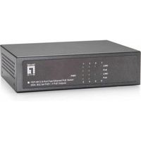 LevelOne FEP-0812 netwerk-switch Fast Ethernet (10/100) Power over Ethernet (PoE) Zwart - thumbnail