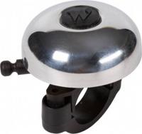 Widek fietsbel Race Retro aluminium 50 mm zilver