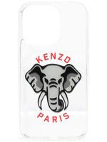 Kenzo coque d'iPhone 14 Pro à imprimé Elephant - Gris