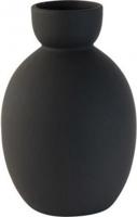 Gusta Vaas zwart 12.6x19cm