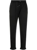 Brunello Cucinelli pantalon de jogging crop à ornements métalliques - Noir