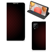 Samsung Galaxy A42 Hoesje met Magneet Geruit Rood