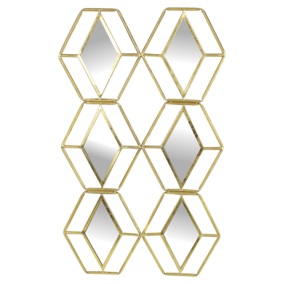 Wants&Needs Accessoires Spiegel Metaal Goud 56 X 1.5 X 93