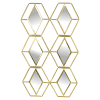 Wants&Needs Accessoires Spiegel Metaal Goud 56 X 1.5 X 93