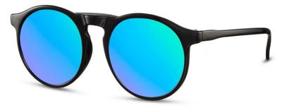 CWI zonnebril unisex panto zwart/smoke (CWI2457)