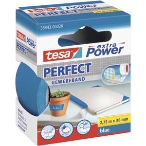 tesa PERFECT 56343-00036-03 Textieltape tesa extra Power Blauw (l x b) 2.75 m x 38 mm 1 stuk(s)