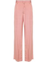 Lardini pantalon ample à détails plissés - Rose