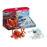 schleich ELDRADOR CREATURES IJskever versus Vuur Octopus, vanaf 7 jaar, 70826 - Speelfiguur, 31 x 16 x 18 cm