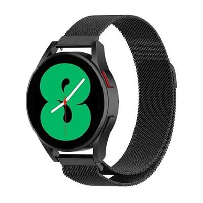 By Qubix - Milanese bandje - Zwart - Compatible met Xiaomi Mi Watch/Compatible met Xiaomi Watch 2 / Compatible met Xiaomi Watch S1 / S2 / S3 / S4 - Compatible Xiaomi bandje