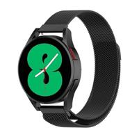 By Qubix - Compatible met Garmin Venu 3s / Vivoactive 4s / Venu 2s / Vivomove 3s / Forerunner 255s - Milanese bandje - Zwart - Compatible Garmin bandje