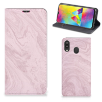 Samsung Galaxy M20 Standcase Marble Pink - Origineel Cadeau Vriendin