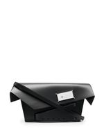 Maison Margiela pochette Snatched en cuir - Noir