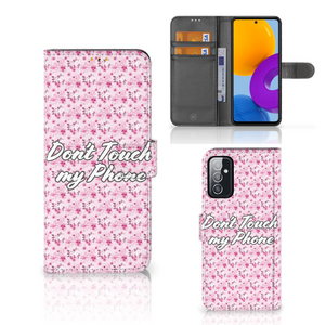 Samsung Galaxy M52 Portemonnee Hoesje Flowers Pink DTMP