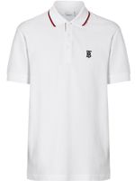 Burberry polo à rayures Icon - Blanc