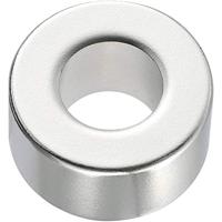 TRU COMPONENTS 506012 Permanente magneet Ring (Ø x h) 20 mm x 10 mm N45 1.33-1.37 T Grenstemperatuur (max.): 80 °C