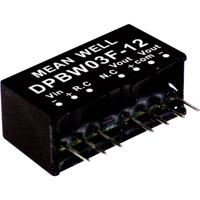 Mean Well DPBW03F-12 DC/DC-convertermodule 125 mA 3 W Aantal uitgangen: 2 x Inhoud 1 stuk(s)