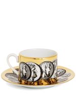 Fornasetti tasse à thé Cammei en porcelaine