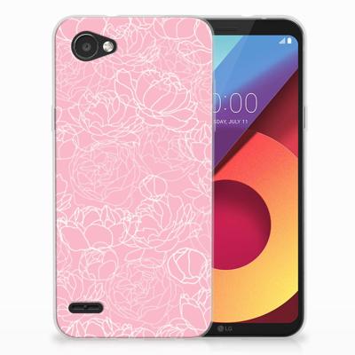 LG Q6 | LG Q6 Plus TPU Case White Flowers
