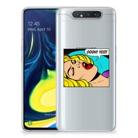 Samsung Galaxy A80 Silicone Back Cover Popart Oh Yes - thumbnail