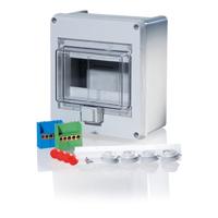 F-Tronic 7240051 KV06WDKE verdeelkast opbouw aantal verdelingen = 6 aantal rijen = 1, grijs