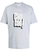 CHOCOOLATE t-shirt en coton à slogan imprimé - Gris