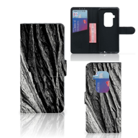 Book Style Case Motorola One Zoom Boomschors Grijs