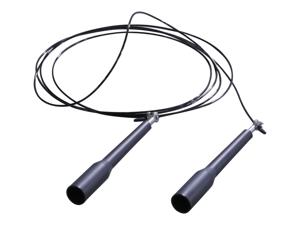 Crossmaxx speedrope Staal l kunststof handvatten l 280 cm l zwart