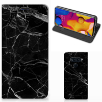 LG V40 Thinq Standcase Marmer Zwart - Origineel Cadeau Vader