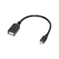 LogiLink AA0035 USB-kabel 0,2 m USB 2.0 Micro-USB B USB A Zwart