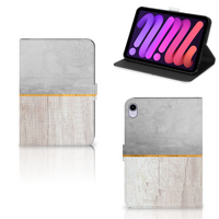 iPad Mini 6 (2021) Tablet Book Cover Wood Concrete