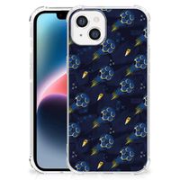 Doorzichtige Silicone Hoesje voor Apple iPhone 14 Plus Voetbal - thumbnail