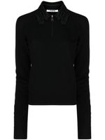 Vivetta pull en laine à logo brodé - Noir